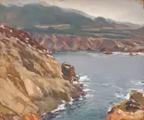Paul Dougherty, Carmel Highlands, oil on panel