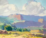 Storm Clouds; Farm nestled in the hills (a group of two), Bonhams 2021