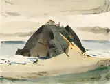 George Post, Point Sur, 1937, watercolor on paper