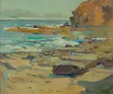 Franz Bischoff, Rocks on the Shore (Laguna)