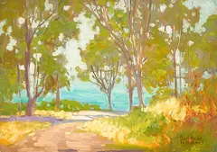 Sam Hyde Harris, At the Edge (of the shore, Laguna Beach), circa 1920-30, oil on board
