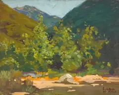 Sam Hyde Harris, Lost Springtime, oil on board