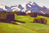 Conrad Buff, High Sierra, oil on board