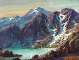 Paul Grimm, High Sierras, Palisades and Eucalyptus - Griffith Park (Two Works)