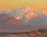 Alfred R. Mitchell, San Gorgonio, Early Morning, oil on board