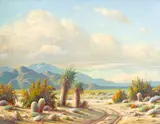 Under the Desert Sky by Paul Grimm, oil on canvas, offered Dec 2021