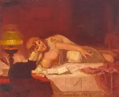 Gordon Coutts, Odalisque, oil on canvas