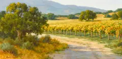 Autumn Vines by David Chapple, oil on canvas affixed to board, sold Dec 2021