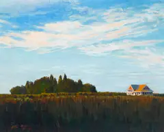 Jian Wang, Vineyard in Gold Country in Early Autumn (Gold Country, North of Sacramento near Placerville), 1988-1989, oil on canvas