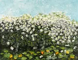 Elizabeth Charleston, Daisies at Noon, 1965, oil on canvas