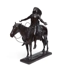 Appeal to the Great Spirit by Cyrus Edwin Dallin, 1913, bronze with brown patina, offered Dec 2021