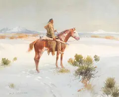 William Steve Seltzer, Cree Winter, acrylic on board