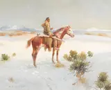 William Steve Seltzer, Cree Winter, acrylic on board