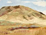 Peter Hurd, Hondo Valley, oil on Masonite