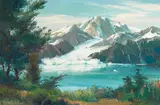 Bennett Bradbury, Northeast of Taku, Alaska, Taku Glacier, circa 1981, oil on canvas