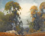 Percy Gray, A view to the bay, 1924, watercolor on paper