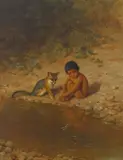 Grace Hudson, Tullo's Boy Dubert (Our Little Brothers), 1928, oil on canvas