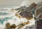 Paul Dougherty, Equinoctial Gale, circa 1914, oil on canvas