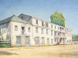 M. Evelyn McCormick, Washington Hotel, Monterey, oil on canvas