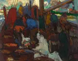 Armin Carl Hansen, At The Fishing Grounds (Sketch)