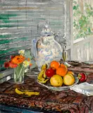 Clarence K. Hinkle, Still Life, oil on canvas