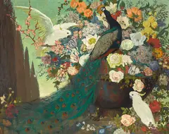 Jessie Arms Botke, Decoration, 1931, oil on canvas