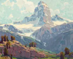 Edgar Alwin Payne, Matterhorn, oil on canvas