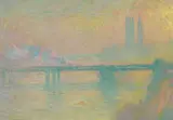 Alfred R. Mitchell, Charing Cross, London (after Claude Monet), 1927, oil on board