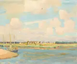 Alson S. Clark, French harbor scene