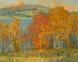 Bruce Nelson, Along the Water's Edge, oil on canvas