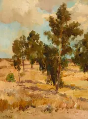 Charles A. Fries, Eucalyptus Grove - Balboa Park before the Exposition, oil on canvas