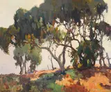 George Kennedy Brandriff, Morning Silhouettes, oil on canvas