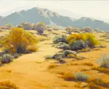 Sam Hyde Harris, Desert brush and mountains