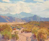 Paul Lauritz, Desert wash and distant mountains