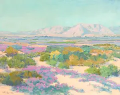 William Louis Otte, Spring Days, Coachella Valley, 1928, oil on canvas affixed to board