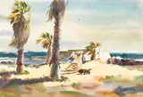 Philip Latimer Dike, A Breezy Day at White's Point, San Pedro