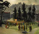 Victor Michail Arnautoff, Jefferson Park, oil on canvas