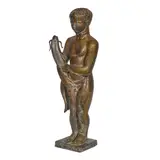 John Storrs, Boy with catfish (Fountain), circa 1911-1917, bronze with verdigris patina