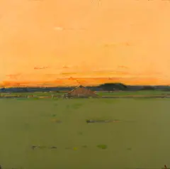 Terry DeLapp, Orange Afternoon, acrylic on canvas