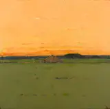 Terry DeLapp, Orange Afternoon, acrylic on canvas