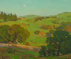 Spring Time by William Wendt, 1923, oil on canvas, sold Aug 2021