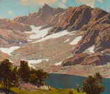 Peaks of Tioga by Edgar Alwin Payne, 1921, oil on canvas, sold Aug 2021