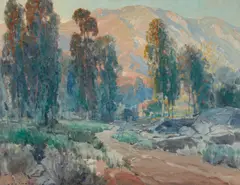 Hanson Puthuff, Road to the Hills, oil on canvas