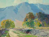 Hanson Puthuff, Abandoned Road, oil on canvas affixed to board