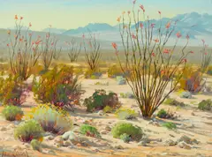 Spring Bloom by Paul Grimm, oil on board, sold Aug 2021