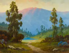 Alexis Matthew Podchernikoff, Santa Ynez Lake, 1927, oil on canvas