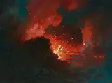 D. Howard Hitchcock, Eruption at Kilauea