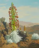 Lloyd Sexton, Jr., Landscape with Haleakala Silversword, 1975, oil on canvas