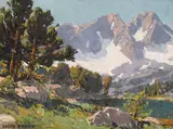 Near Summit Lake by Edgar Alwin Payne, oil on canvas, sold Apr 2021