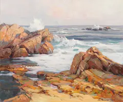 Jack Wilkinson Smith, Evening Tide, California Coast, 1928, oil on canvas